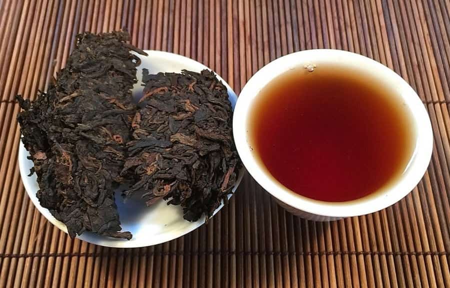 Trà pu'erh thuộc loại trà đen trong 5 loại trà cơ bản